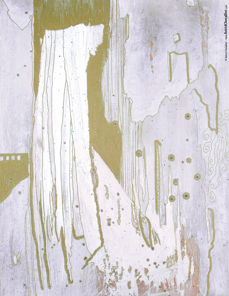 Astrid Chevallier - Goldissime White 2 - 11 x 14 in. / 28 x 35.5 cm