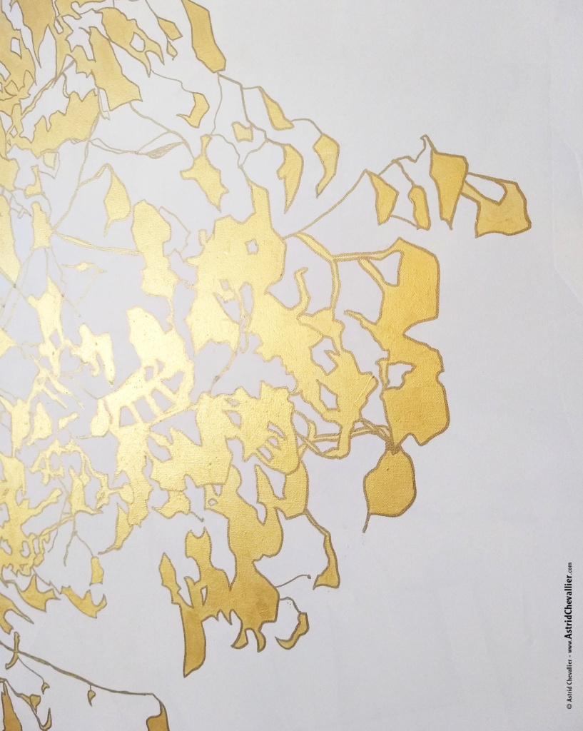 Astrid Chevallier - Goldissime Gold Leaves, detail
