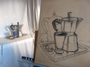 Making-of "Coffee Time" by Astrid Chevallier
