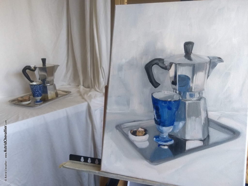 Making-of "Coffee Time" by Astrid Chevallier