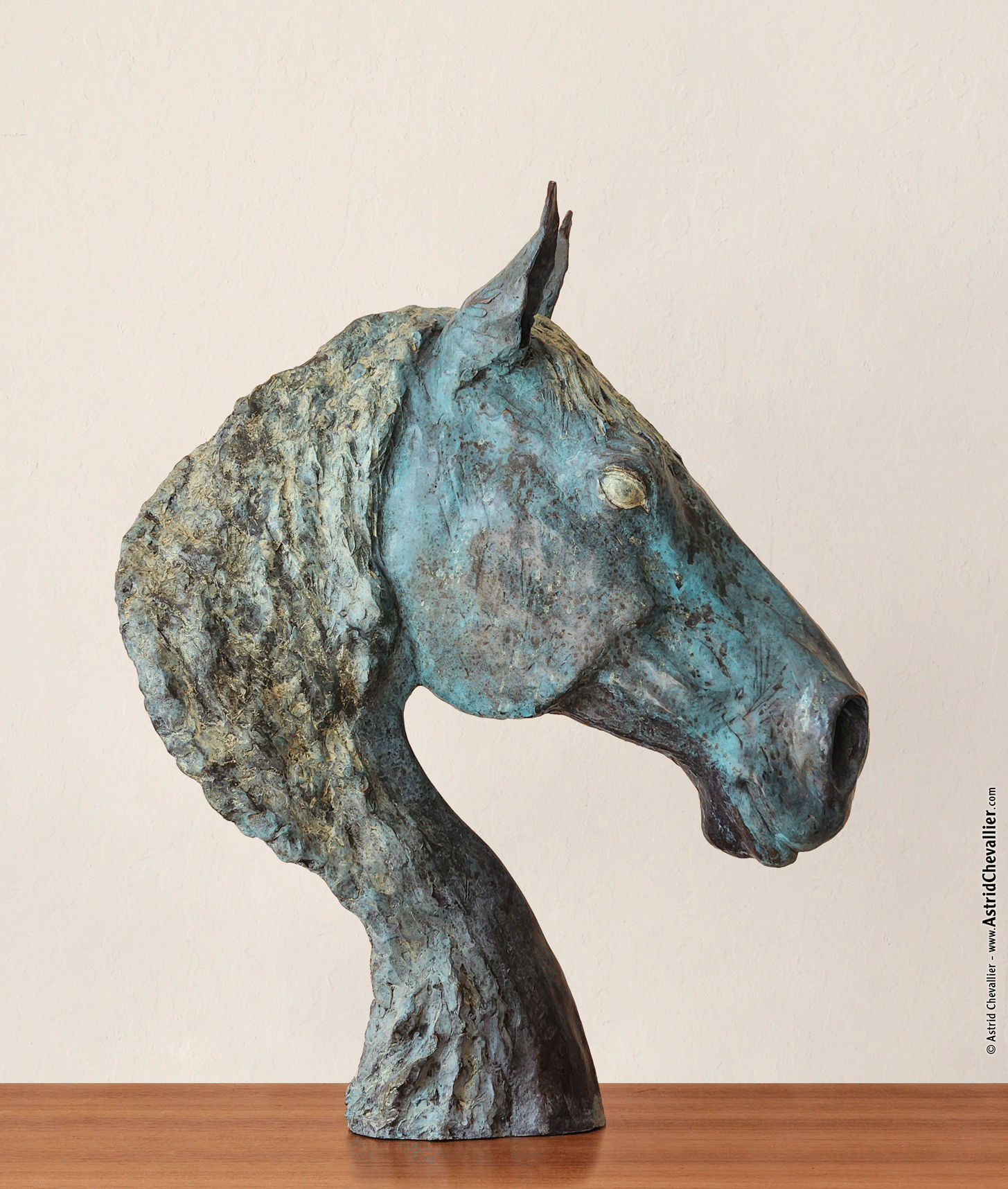 Astrid Chevallier - Portrait of Danseur - Bronze Sculpture - all angles